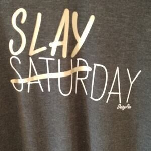 Daisy Rae "Slayday" Charcoal T-shirt size Large